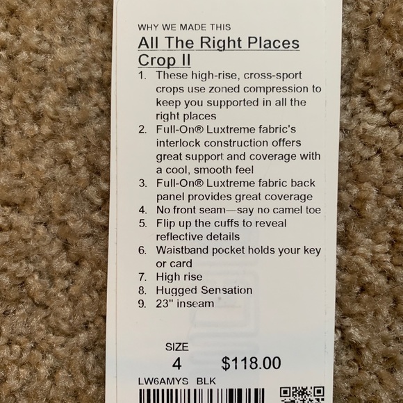 Lululemon All The Right Places Leggings (SOLD) - Picture 5 of 5